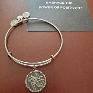 Alex and Ani Silver Eye Of Horus bangle